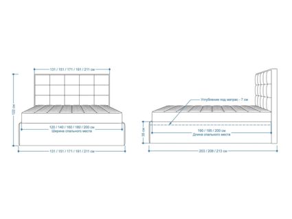 Кровать Lonax Адель велюр Dolly-8 (с основанием) 180х190