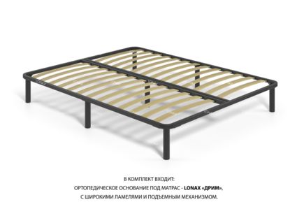 Кровать Lonax Аврора велюр Dolly-2 (с подъемным механизмом) 160х195