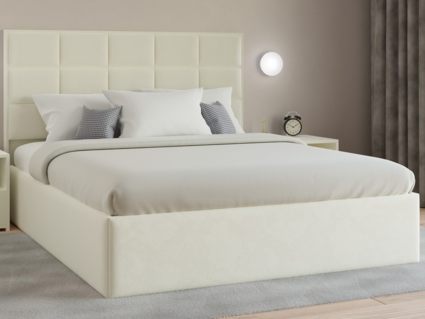 Кровать Lonax Адель велюр Dolly-8 (с основанием) 180х190