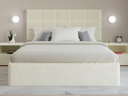 Кровать Lonax Адель велюр Dolly-8 (с основанием) 180х190