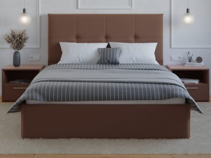 Кровать Lonax Алегра велюр Dolly-17 (с основанием) 120х195