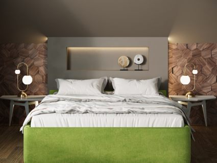 Кровать Nuvola Alba Velutto 14 (с подъемным механизмом) 180х190