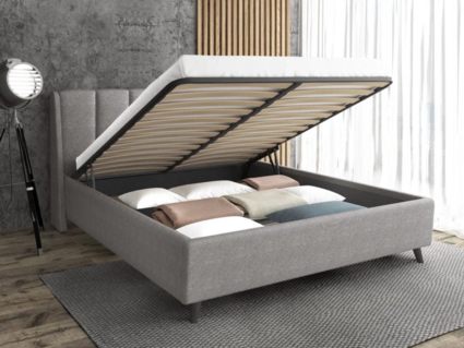 Кровать Sontelle Style Skordia Malta grey с подъемным механизмом 180х190