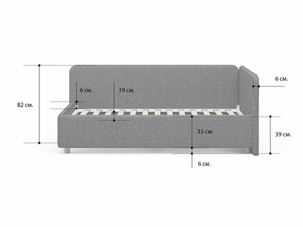 Кровать Сонум Capri Экокожа Коричневый перламутр 80х190