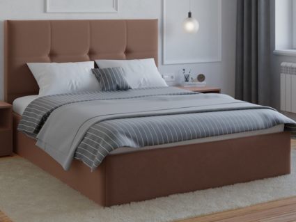 Кровать Lonax Алегра велюр Dolly-17 (с основанием) 120х195