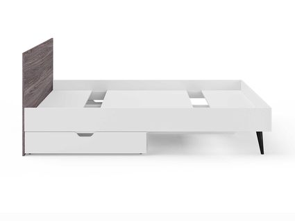 Кровать Сонум Ines Ясень анкор + белый 200х190