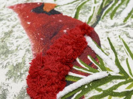 Декоративная подушка Tkano New Year Essential Northern cardinal