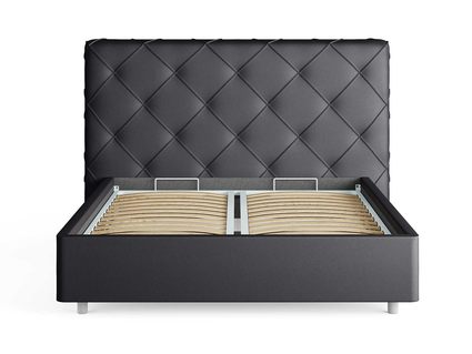 Кровать Сонум Manhattan Экокожа Коричневый (с подъемным механизмом) 160х200