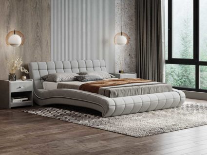 Кровать Сонум Milano Кашемир Латте (с подъемным механизмом) 160х190