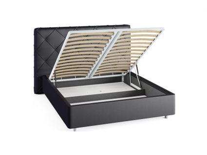 Кровать Сонум Manhattan Экокожа Коричневый (с подъемным механизмом) 160х200