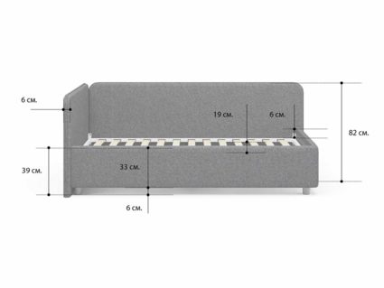 Кровать Сонум Capri Кашемир Бежевый 120х190