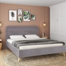 Кровать Sontelle Style Kipso Malta grey с подъемным механизмом 200х190